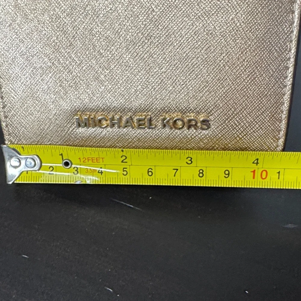 Michael Kors Metallic Gold Card Holder - Picture 11 of 12
